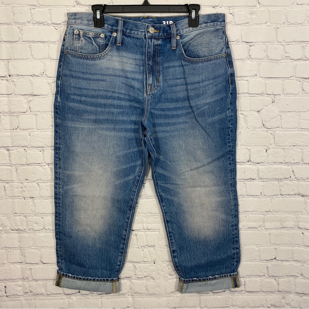 J Crew Womens Jeans 31P Slouchy Boyfriend Jean Mid Rise Petite Cropped NWT